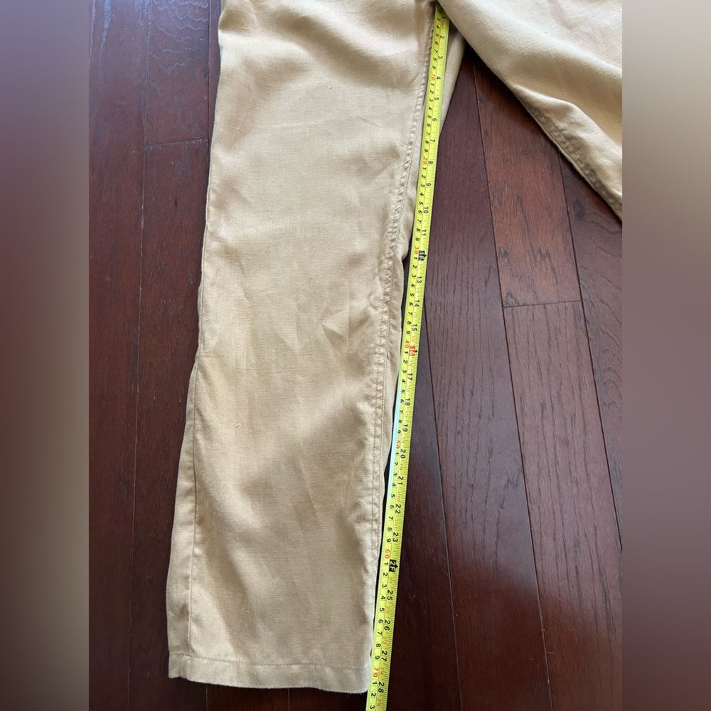 Henry Cotton’s Neiman Marcus Pants - Size 32 linen cotton blend Carmel Beige - Picture 5 of 8